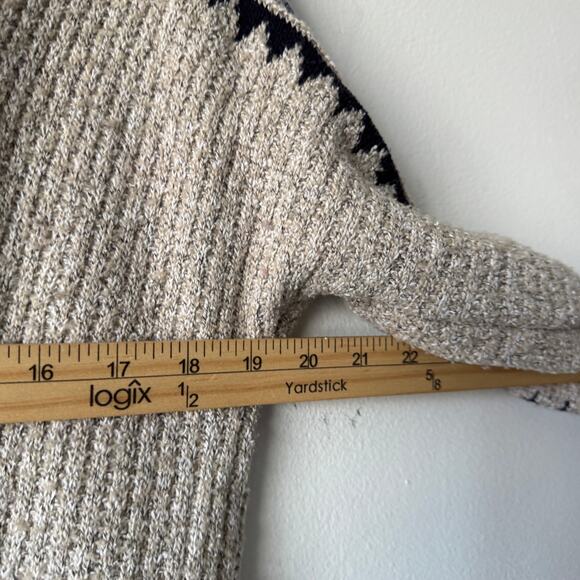 Lucky Brand Cardigan Women XS Multicolor Aztec Western Casual Open Front Sweater - Picture 8 of 9